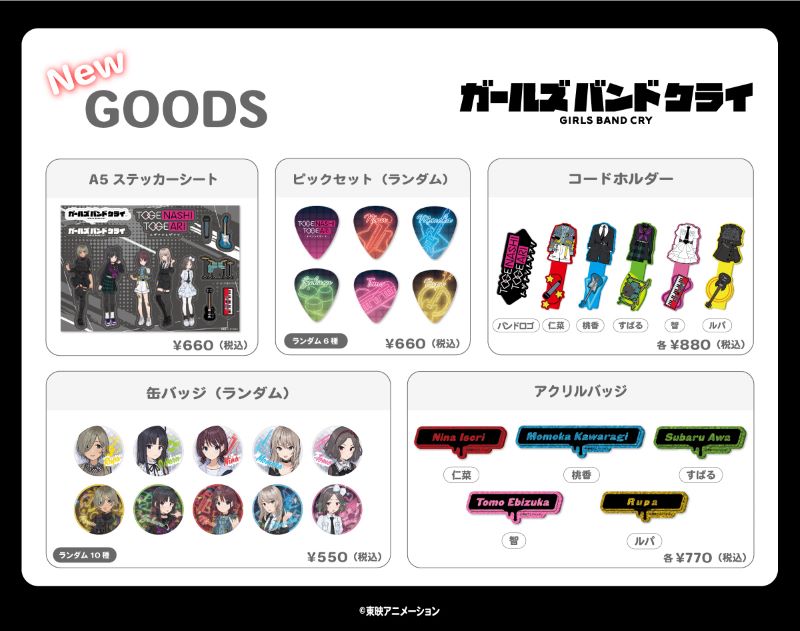 ガールズバンドクライ 展 Anibirth 缶バッジ トゲナシトゲアリ コンプ ガールズバンドクライ 缶バッジ5個セット トゲナシトゲアリ vol