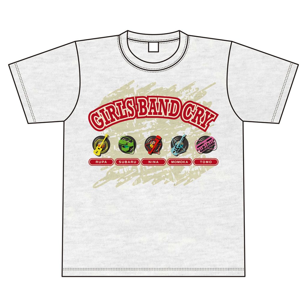 Tシャツ | BD/CD/GOODS | アニメ「ガールズバンドクライ」公式サイト