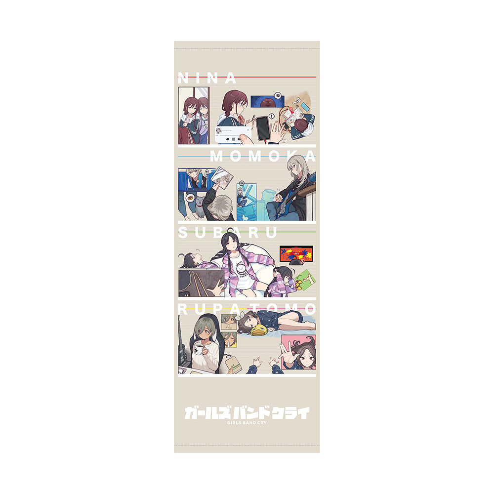 EDイラスト タオル | BD/CD/GOODS | アニメ「ガールズバンドクライ 
