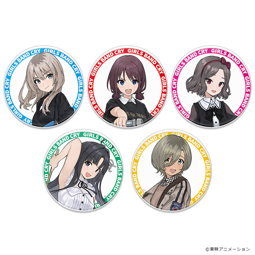 仁菜 すばる 桃香 アクリルコースター　棘ナシ ソフマップ ガールズバンドクライ アクリルコースター vol.2 井芹 仁菜/河原木 桃香/安和 すばる/海老塚